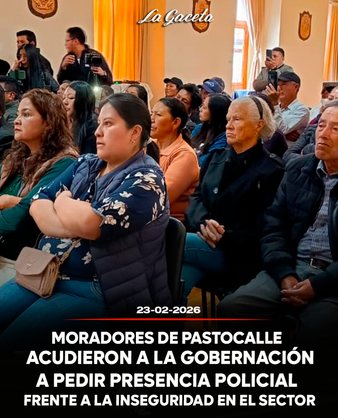 Moradores de Pastocalle acudieron a la Gobernación a pedir presencia policial permanente frente a la inseguridad en el sector
