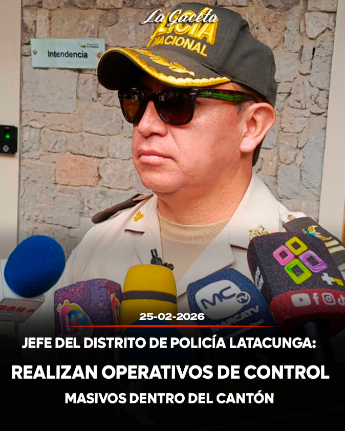 Jefe del Distrito de Policía Latacunga: 