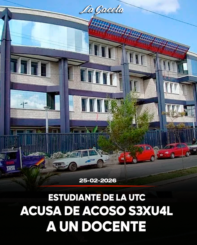 Estudiante de la UTC acusa de acoso sexual a un docente