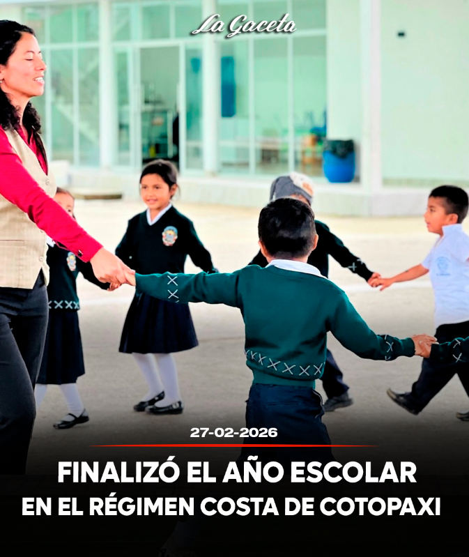 Finalizó el año escolar en el régimen Costa de Cotopaxi