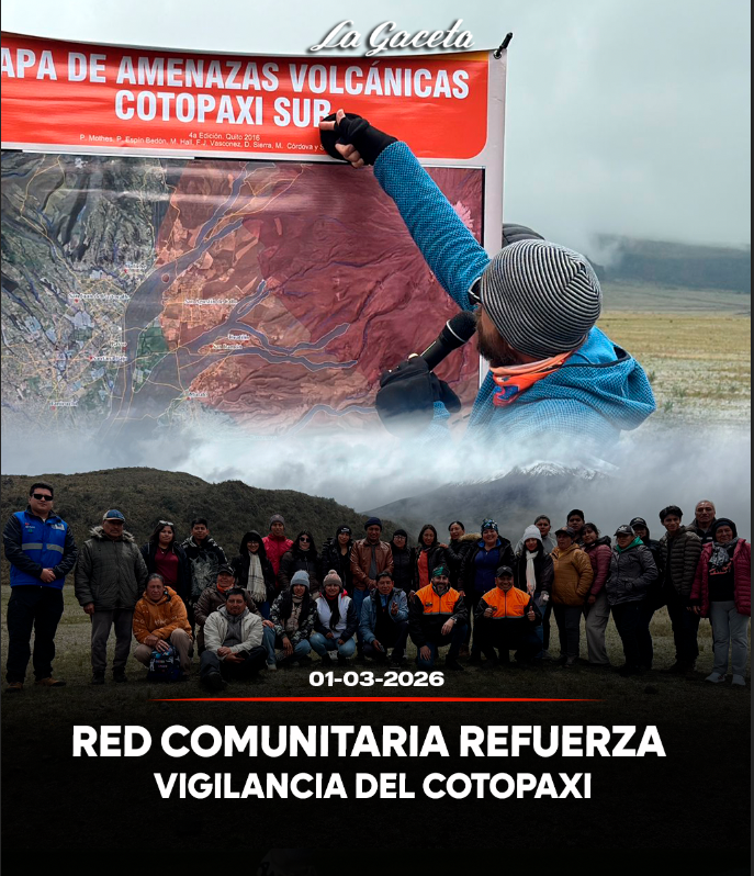 Red comunitaria refuerza vigilancia del Cotopaxi