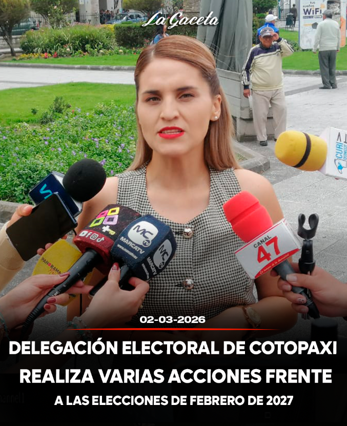 Delegación Electoral de Cotopaxi realiza varias acciones frente a las elecciones de febrero de 2027