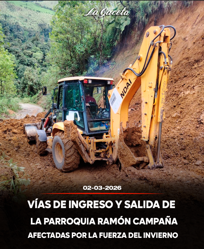 Vías de ingreso y salida de la parroquia de Ramón Campaña afectadas por la fuerza del invierno