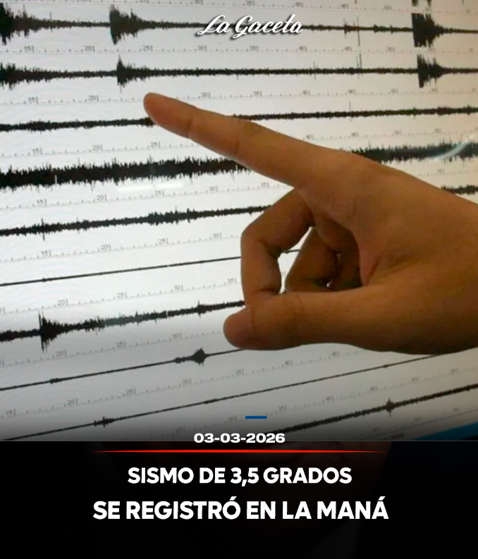 Sismo de 3,5 grados se registró en La Maná
