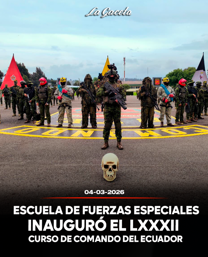 Escuela de Fuerzas Especiales inauguró el LXXXII Curso de Comando del Ecuador