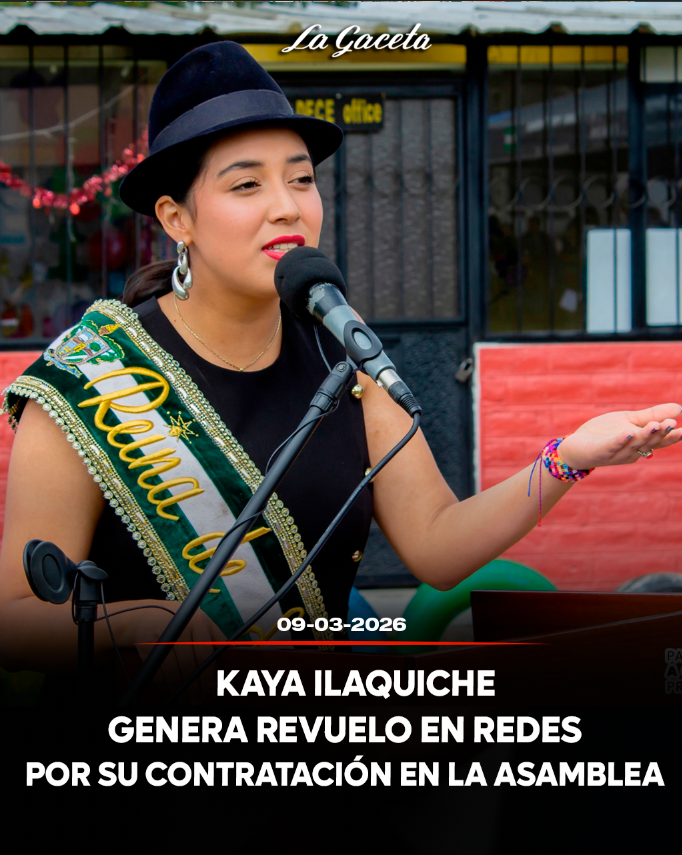 Kaya Ilaquiche genera revuelo en redes por su contratación en la Asamblea