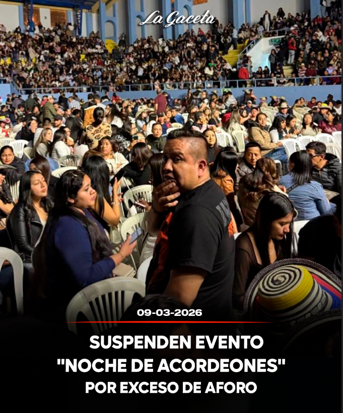 Suspenden evento “Noche de Acordeones” por exceso de aforo