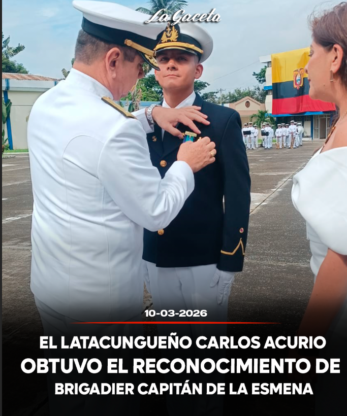 El latacungueño Carlos Acurio obtuvo el reconocimiento de Brigadier Capitán de la ESMENA