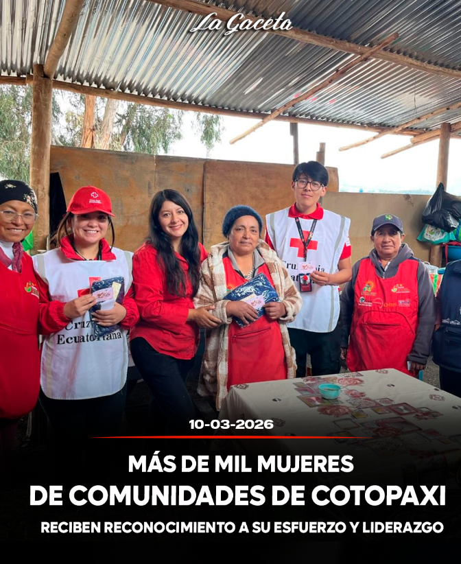 Más de mil mujeres de comunidades de Cotopaxi reciben un reconocimiento a su esfuerzo y liderazgo