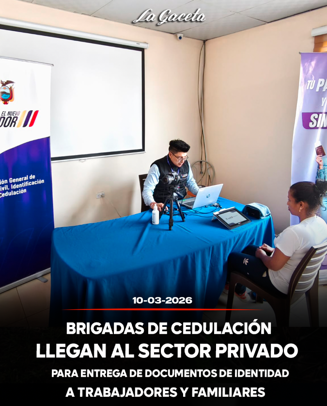 Brigadas de cedulación llegan al sector privado para la entrega del documento de identidad a trabajadores y familiares