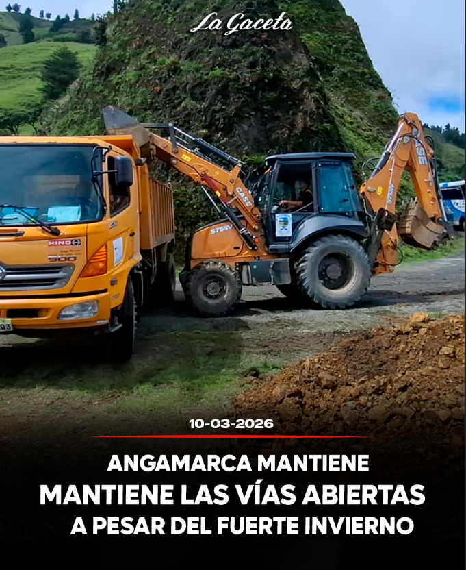 Angamarca mantiene las vías abiertas a pesar del fuerte invierno