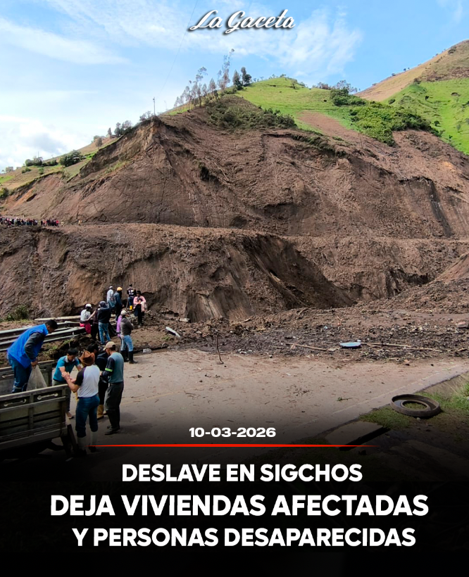 Deslave en Sigchos deja viviendas afectadas y personas desaparecidas