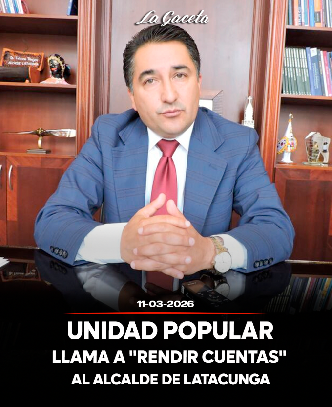 Unidad Popular llama a “rendir cuentas” al alcalde de Latacunga