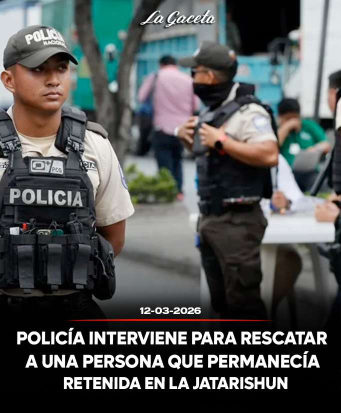 Policía interviene para rescatar a una persona que permanecía retenida en la Jatarishun