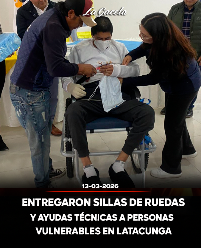 Entregan sillas de ruedas y ayudas técnicas a personas vulnerables en Latacunga