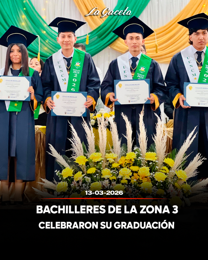 Bachilleres de la Zona 3 celebraron su graduación