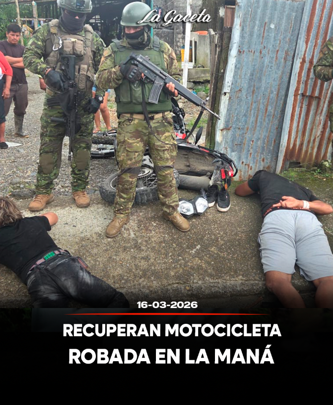 Recuperan motocicleta robada en La Maná