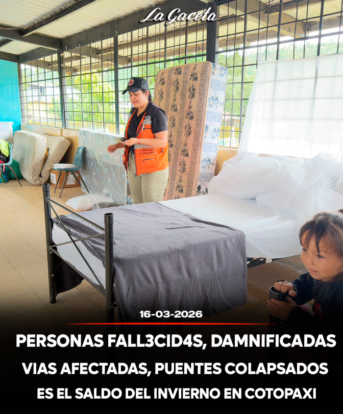 Personas fallecidas, damnificadas, vías destruidas, puentes colapsados es el saldo que va dejando la estación invernal en Cotopaxi