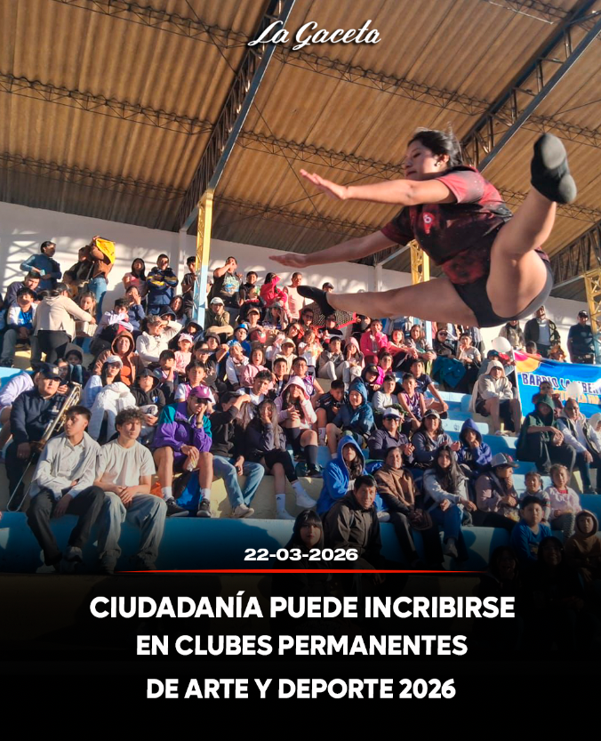 Ciudadanía puede inscribirse en clubes permanentes de arte y deporte 2026