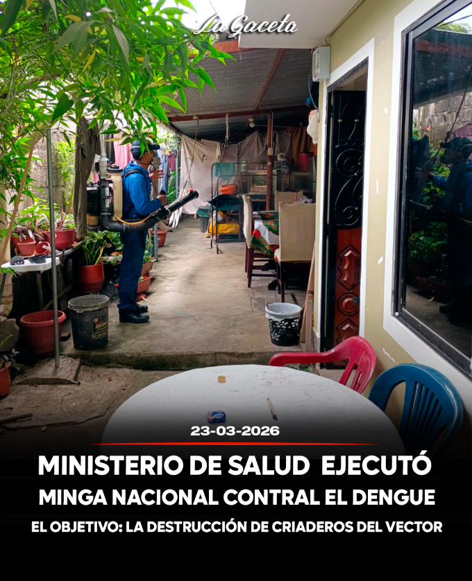 Minga nacional contra el dengue