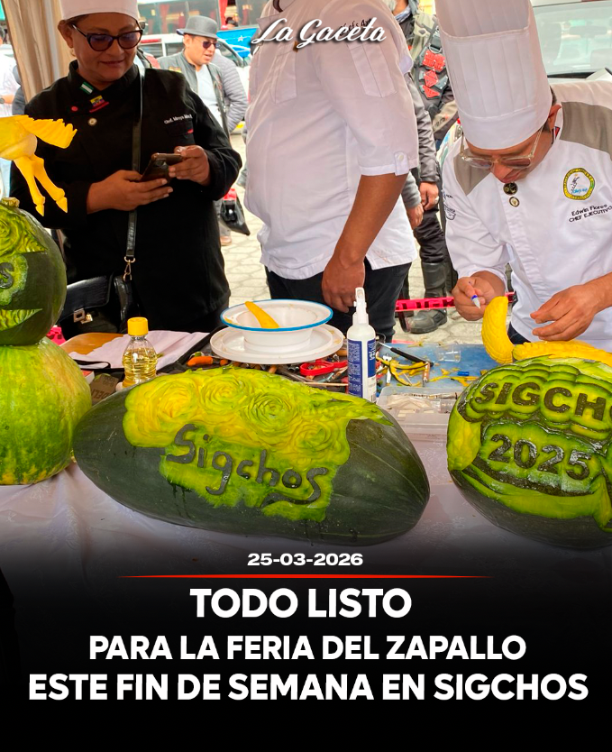 Todo listo para la Feria del Zapallo este fin de semana en Sigchos