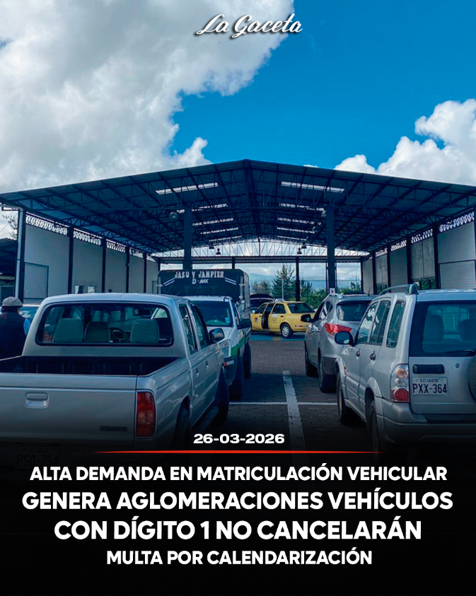 ALTA DEMANDA EN MATRICULACIÓN VEHICULAR