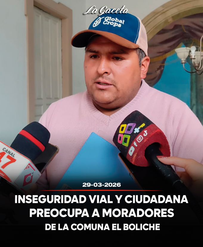 Inseguridad vial y ciudadana preocupa a moradores de la comuna de El Boliche