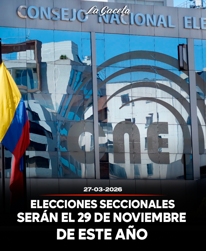 Elecciones seccionales serán en noviembre de este año