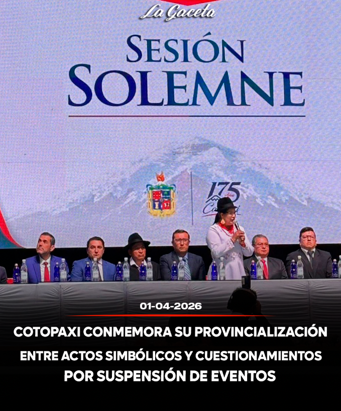 Cotopaxi conmemora su provincialización entre actos simbólicos y cuestionamientos por suspensión de eventos