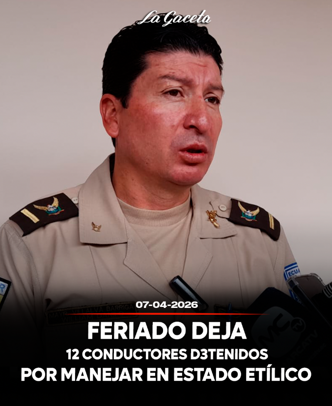 Feriado deja 12 conductores detenidos por manejar en estado etílico