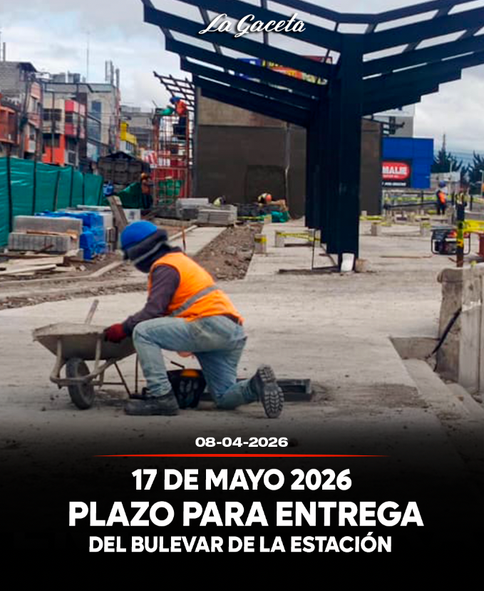 Plazo para entrega del bulevar de La Estación 