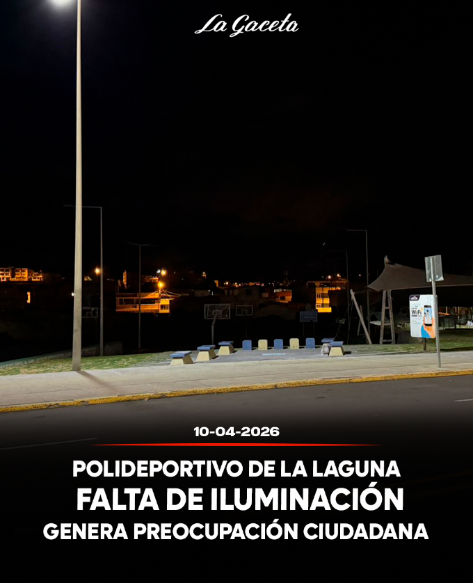 Falta de iluminación en polideportivo de La Laguna genera preocupación ciudadana