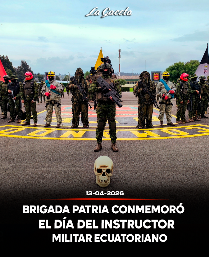 Brigada Patria conmemoró el día del instructor militar ecuatoriano