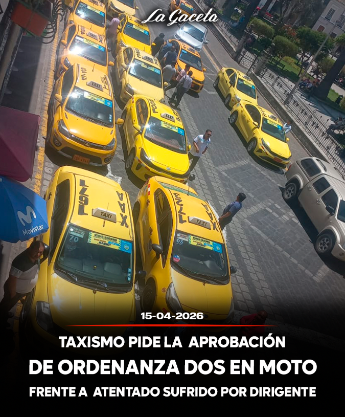 Taxismo pide  la aprobación de Ordenanza Dos en Moto frente a atentado sufrido por dirigente