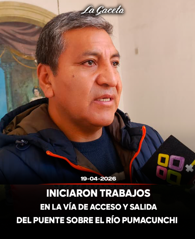Iniciaron trabajos en la vía de acceso y salida del puente sobre el río Pumacunchi