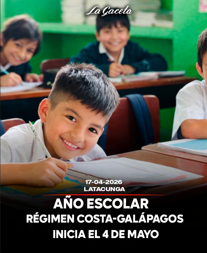 Año escolar régimen Costa-Galápagos inicia el 4 de mayo