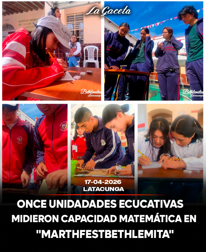 Once unidades educativas Midieron capacidad matemática en “MarthFestBethlemita” 