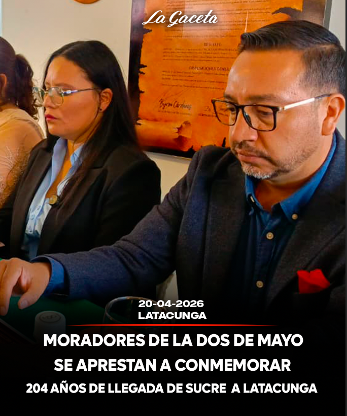 Moradores de la Dos de Mayo se aprestan a conmemorar 204 años de la llegada de Sucre a Latacunga