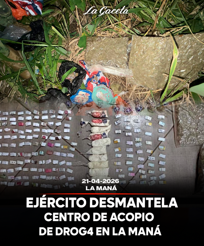 Ejército desmantela centro de acopio de droga en La Maná