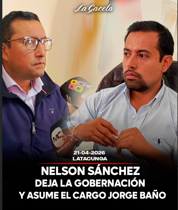 Nelson Sánchez deja la Gobernación y asume el cargo Jorge Baño