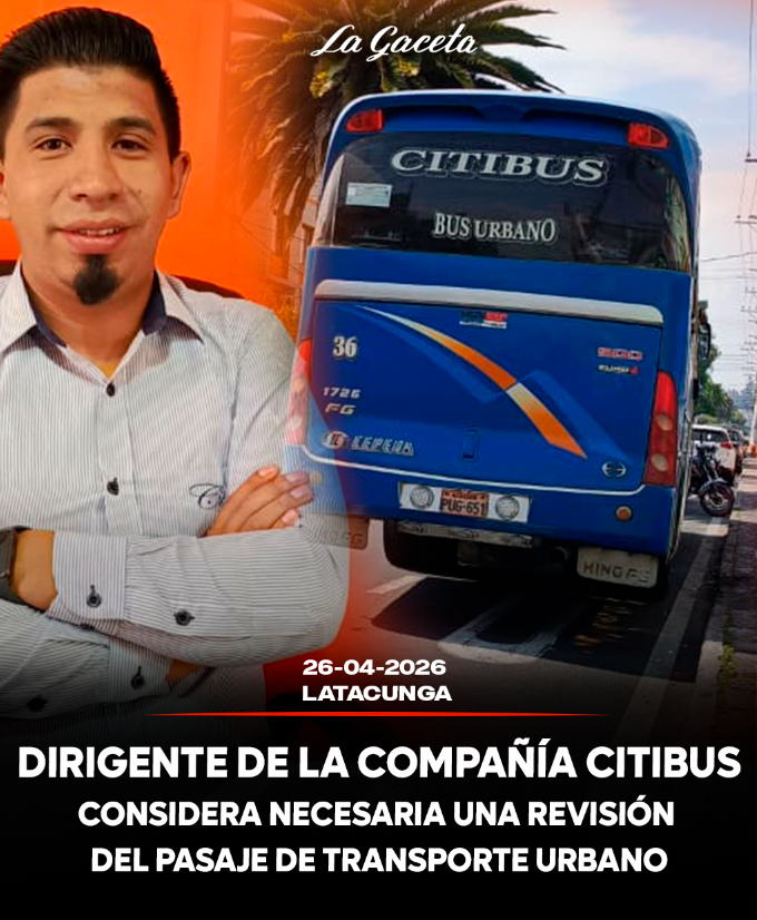 Dirigente de la Compañía Citibus considera necesaria una revisión del pasaje de transporte urbano