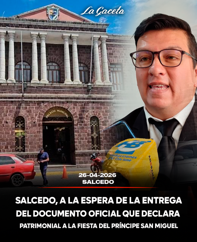Salcedo, a la espera de la entrega del documento oficial que declara patrimonial a la fiesta del Príncipe San Miguel