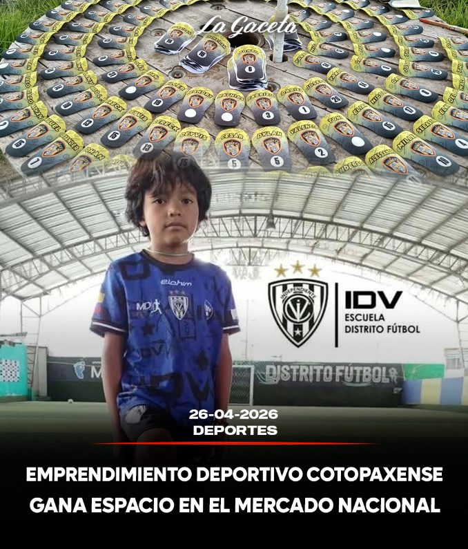 Emprendimiento deportivo cotopaxense gana espacio en el mercado nacional