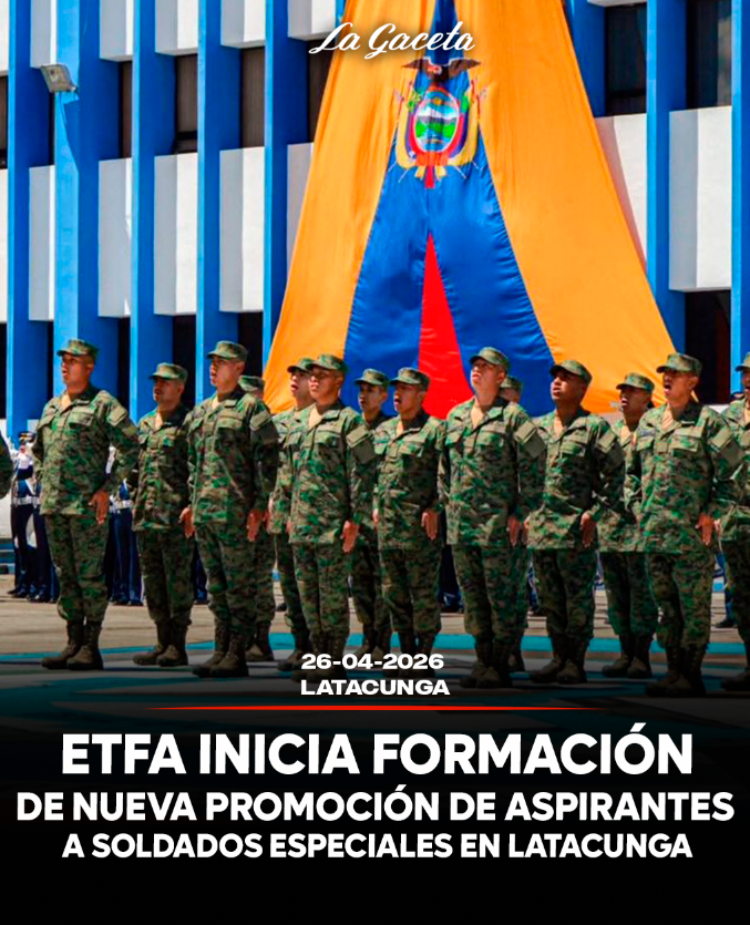 ETFA inicia formación de nueva promoción de aspirantes a soldados especialistas en Latacunga