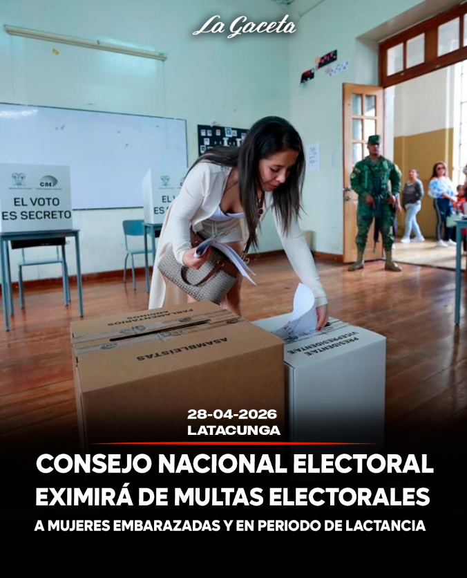 CNE eximirá de multas electorales a mujeres embarazadas y en periodo de lactancia
