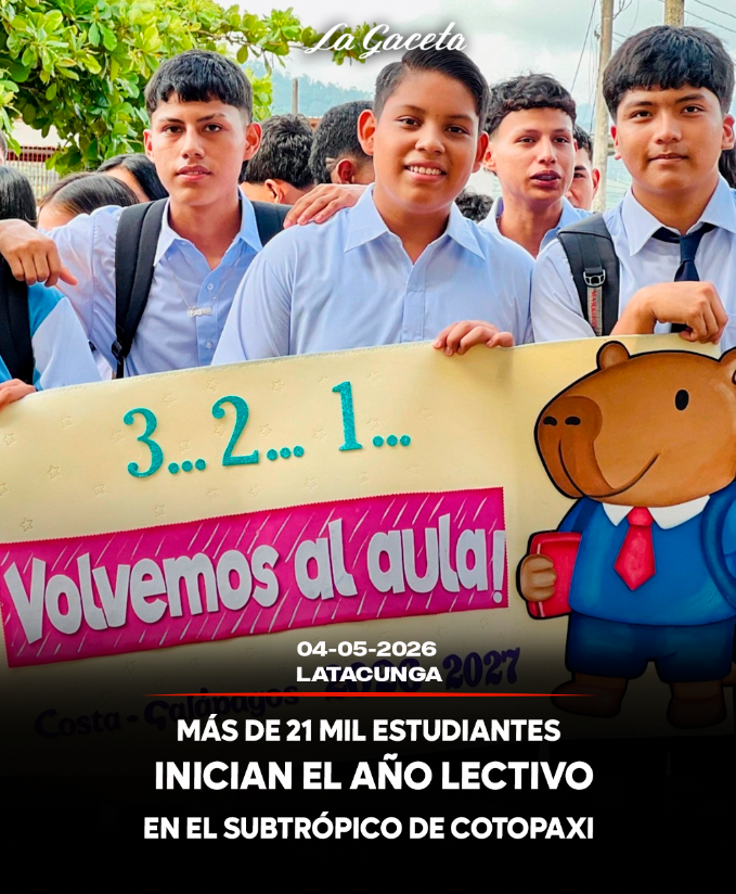 Más de 21 mil estudiantes inician el año lectivo en el subtrópico de Cotopaxi