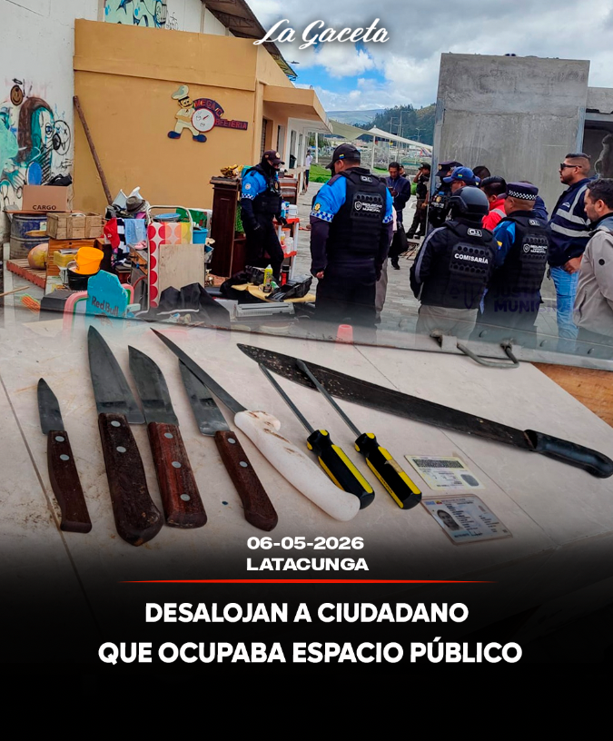 Desalojan a ciudadano que ocupaba espacio público