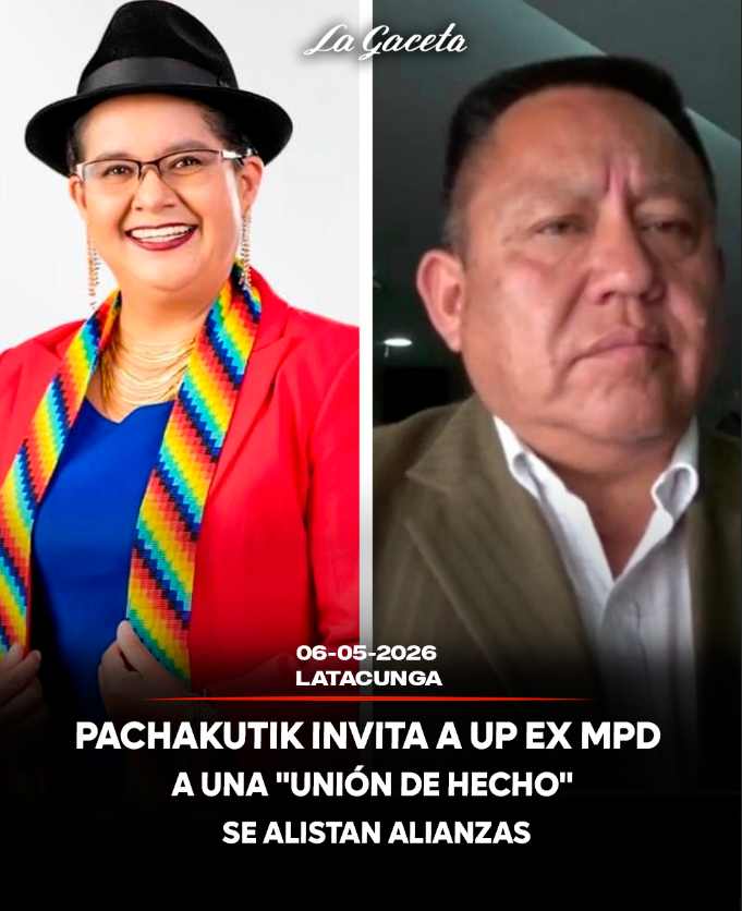 Pachakutik invita a UP ex MPD a una “unión de hecho” 