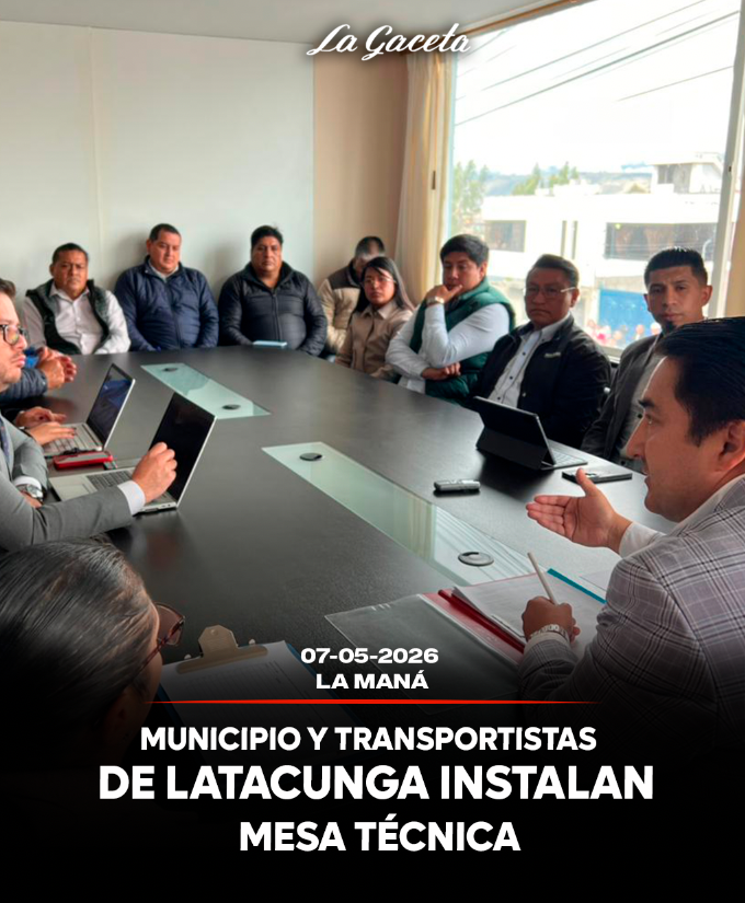 Municipio y transportistas de Latacunga instalan mesa técnica