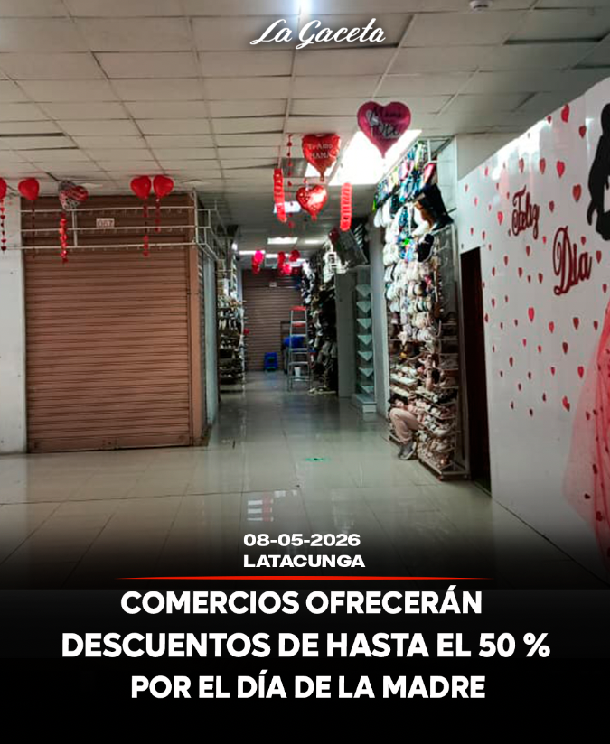 Comercios ofrecerán descuentos de hasta el 50 % por el Día de la Madre
